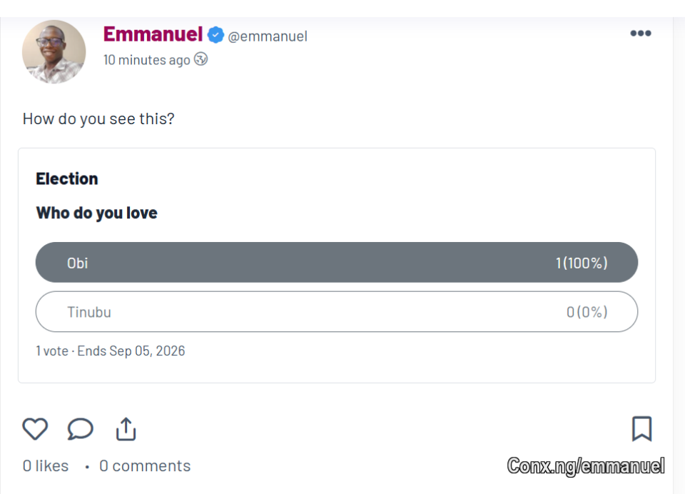 Now you can create poll/vote or campaign content on the platform.