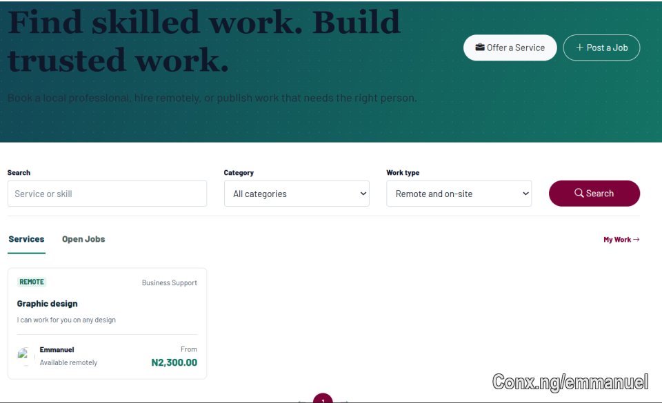Very soon, you will be able to post a job and receive a job or contract on the platform. We make life easy for everyone. Thanks for the update.